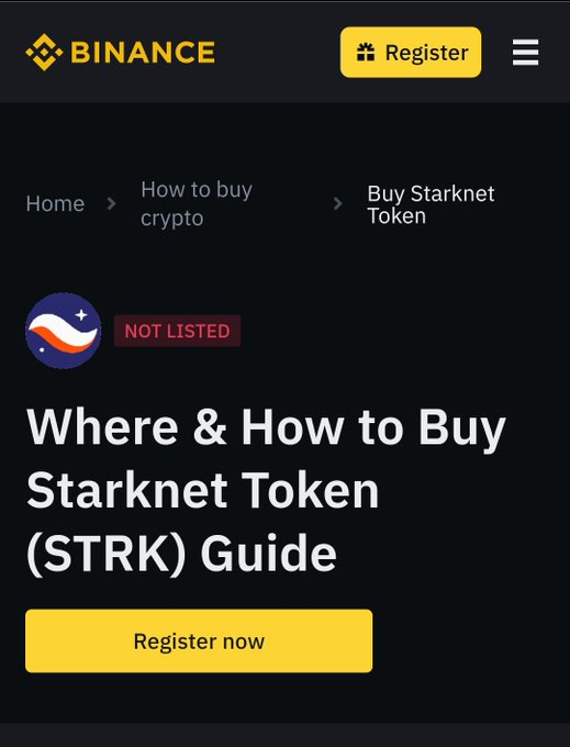 cryptomerta's tweet photo. 🔜 $STRK 🪂 
👀 #Binance

🪂Airdrop criteria :
#ebegger 🤑

#Starknet #Airdrops