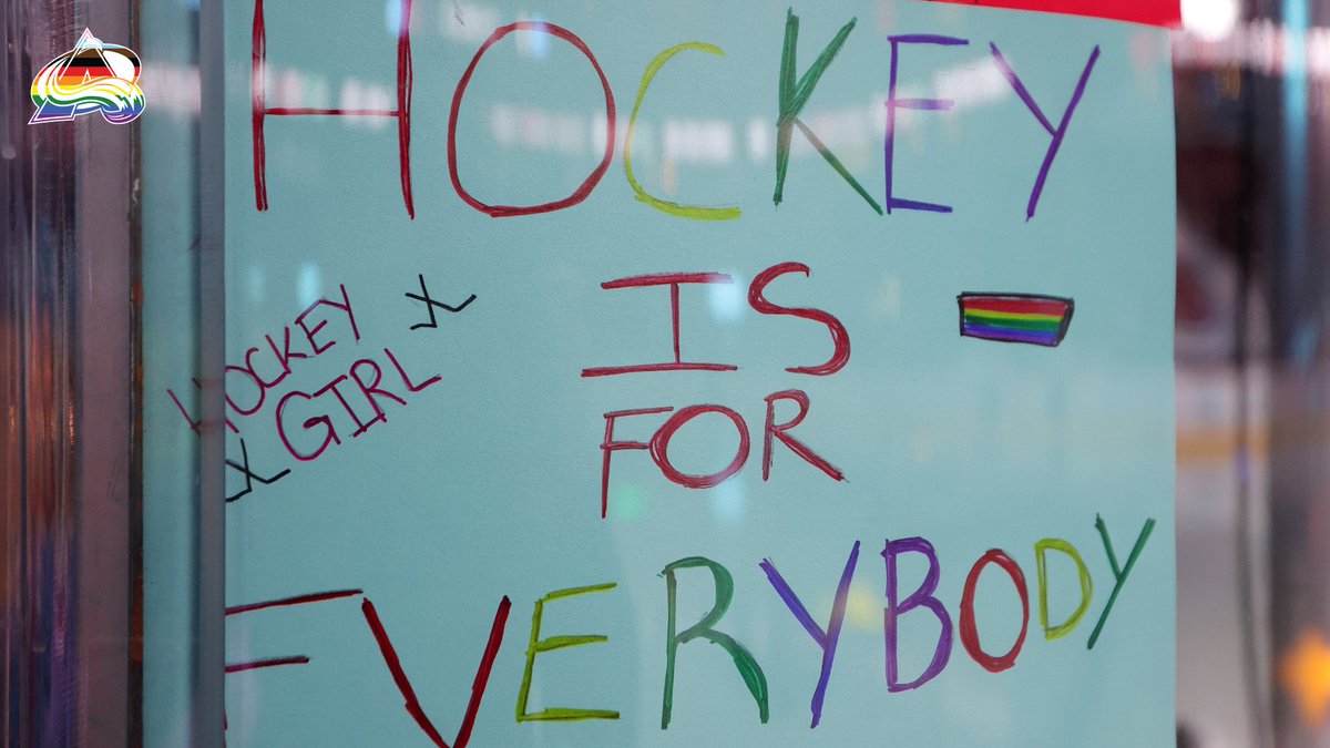 #HockeyIsForEveryone x #GoAvsGo 🏳️‍🌈