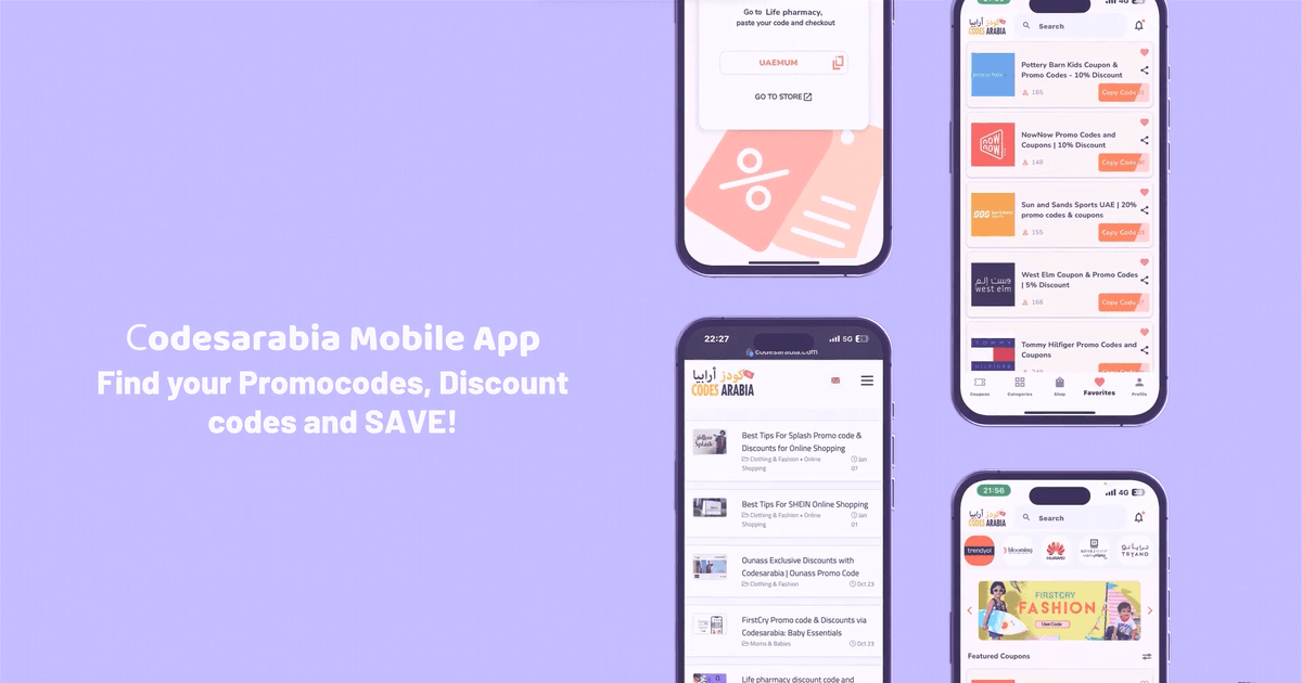 codesarabia's tweet photo. Enjoy best #saving app with #codesarabia #discountcodes App! Find it now on iOS and Android Phones! https://t.co/NyItazlM0t https://t.co/5pbYX9eGek