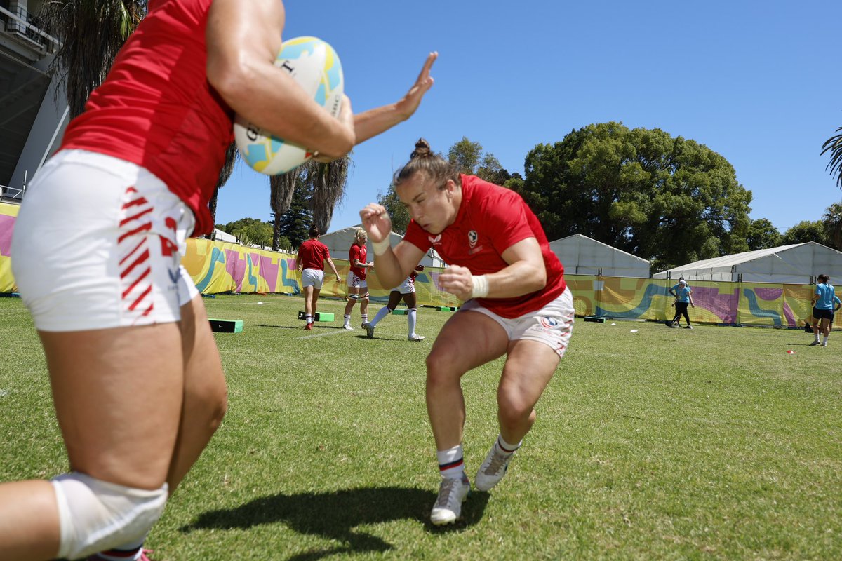 USARugby's tweet photo. Second day at #PerthSVNS is here 💪 

One more pool play chance coming up at 10:06pm ET on @RugbyPass https://t.co/HxjoTZCCLo