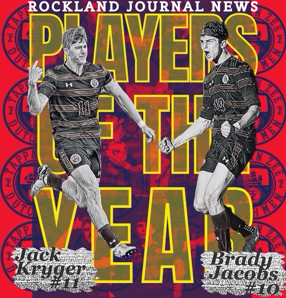 Congratulations to @bradywcfc10 and @JackKryger11 on being selected by the Rockland Journal News as the 2023 Boys Soccer Players of the Year! The dynamic duo combined for 51 goals and 30 assists leading the way to their 3rd straight league title! @TZeeAthletics @WorldClassFC1