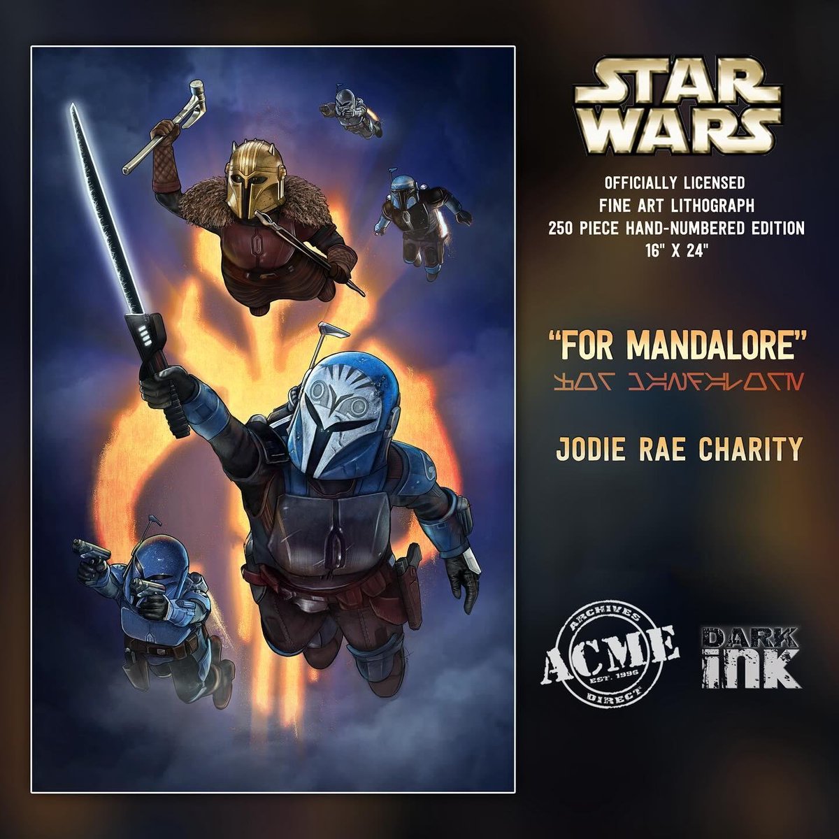 Jodie Rae Charity has been added to our #artfulepcot signing lineup for this Wednesday the 31st! Find her and 'For Mandalore' in person at our Japan location in EPCOT! View the full schedule: tinyurl.com/ACMEFOTA2024 'For Mandalore': tinyurl.com/ForMandaloreAC…