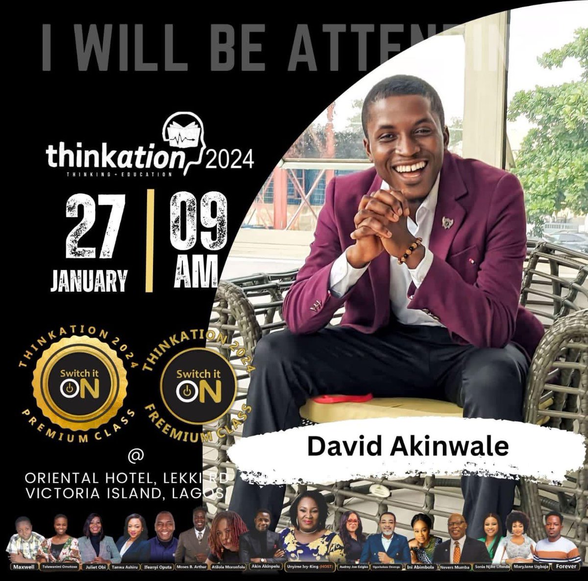 I will be at @ThinkationUKF this morning. 
Will you be there? 

Register! Attendance is free. 

ubongking.com

#Thinkation2024
#SwitchItOn