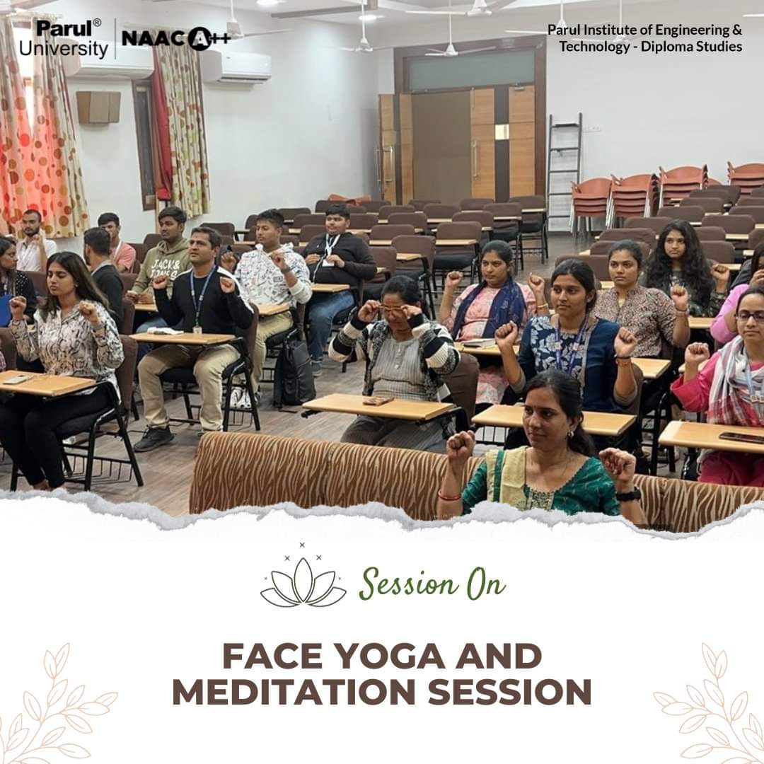 Nurturing holistic well-being! 🧘‍♀✨

The CE dept at PIET-DS shines a light on self-care with a special session on 'FACE YOGA AND MEDITATION' organized under the WDC.

#WellnessWednesday #MeditationMagic #EmpoweredWomen #Yoga #Meditation #paruluniversity #diplomapu