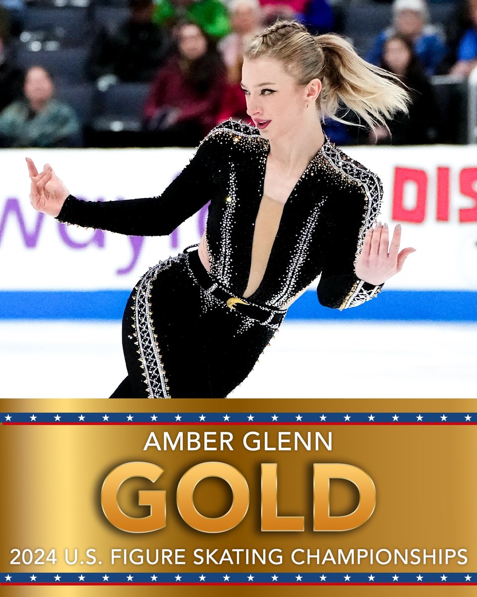 Glenn wins GOLD 🥇 Amber Glenn is the 2024 U.S. women's figure skating champion. #PrevagenUSChamps