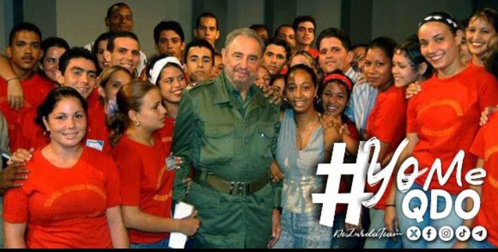 #YoMeQdo con el legado de mi Comandante en Jefe. #FidelPorSiempe