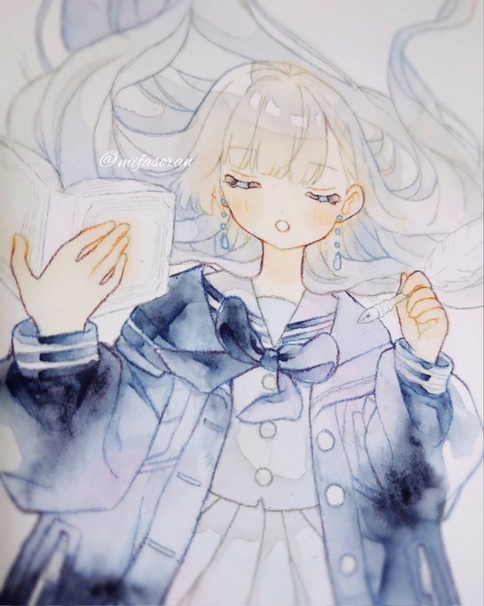 すっごく久しぶりにイラスト描いてます 