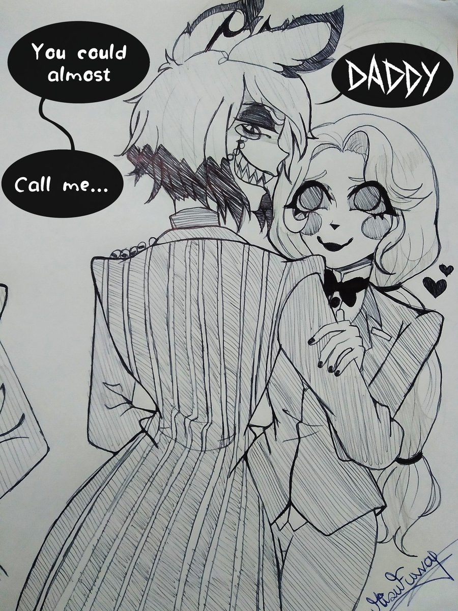HorrorificKlown's tweet photo. Call me daddy!
.
.
.
.
.
#HazbinHotelFanart #hazbinhotel #CharlieMorningstar #Alastor #lucifermorningstar #AlastorxCharlie #chalastor #radiobelle #radioroyalty #traditionalart #drawing https://t.co/88eIda6a42
