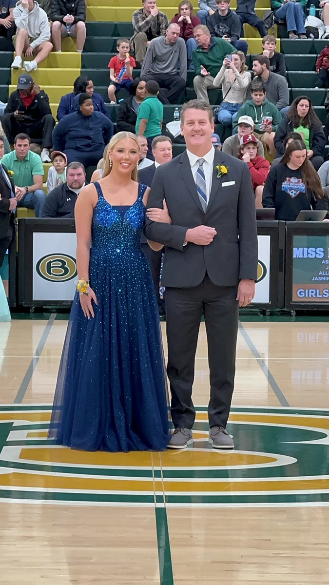 Our sweet Lilly. Born with a congenital heart defect, 4 open heart surgeries, countless days in the ICU and now tonight started in a HS basketball game and served on the Winter Homecoming Court. Honored to be your escort and we are so proud of you. #GodIsGood 🙏❤️ #GirlDad