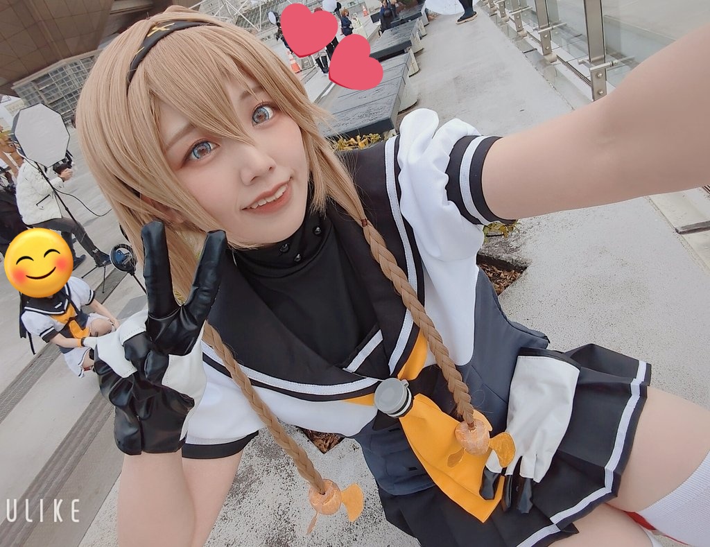 載せそびれた自撮り(︎︎︎︎✌︎  ॑꒳ ॑ ︎︎︎︎✌︎)
日曜楽しかったな～🥲！
 #BS祭  #軍令部酒保 1/21