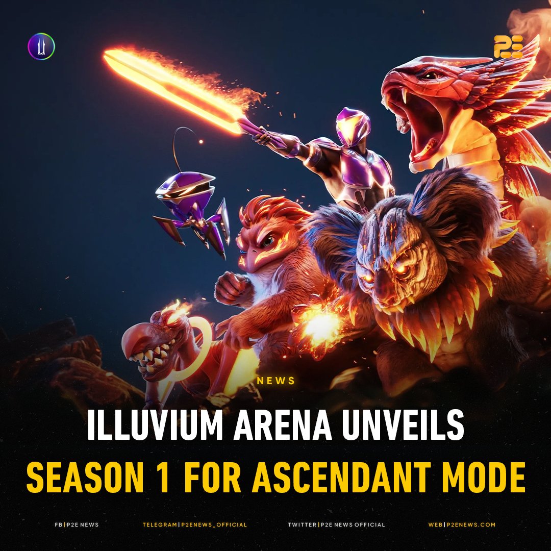 🎮 <a href="/illuviumio/">Illuvium</a> Arena kicks off its inaugural Season 1 for Ascendant Mode, offering players the chance to earn $ILV tokens.

The competitive season begins on January 31 with a weekly reward pool of 166 ILV tokens, raising the stakes.

FULL DETAILS: bitly.is/3Ojlya2