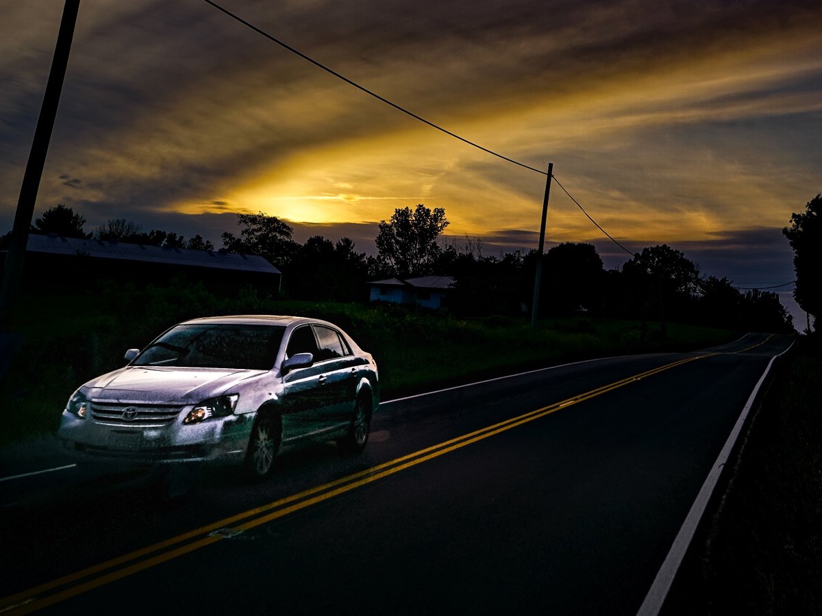 Cruising at dusk. Ad copy I did some years ago. 
#Toyota #photography #CarlZeissLenses #vintagelenses #photograghyisart #cars