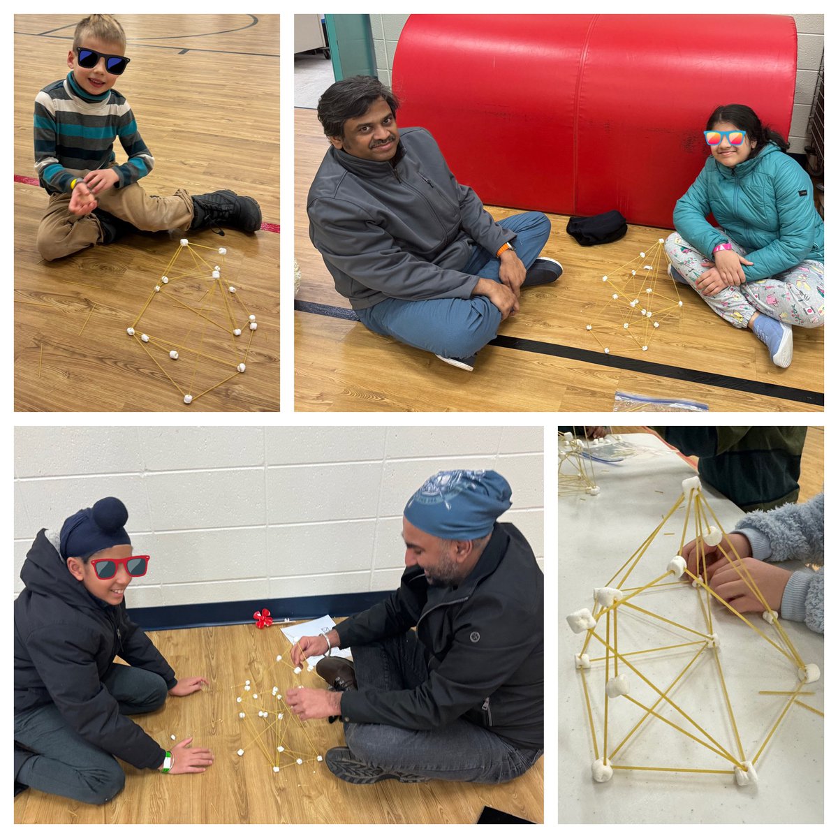 STEAM fun tonight @CowlishawKoalas! I led the “spaghetti station,” but we weren’t cooking. 😆 Student architects (& parent assistants) used dry spaghetti, marshmallows, creativity, & plenty of perseverance to design & build tall, stable towers. . . a spaghetti city! @CowlishawPTA