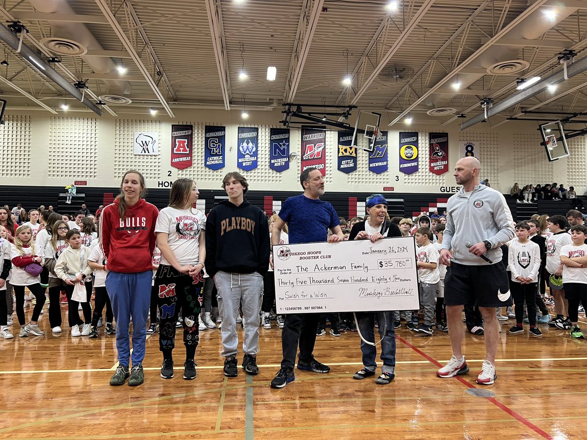 Feeling inspired by the incredible outpouring of support for the Ackerman family. Our youth basketball programs raise over $35000 to help with medical expenses. Keep battling like a WARRIOR! #mhspride <a href="/1WarriorMHS/">1WARRIOR</a>