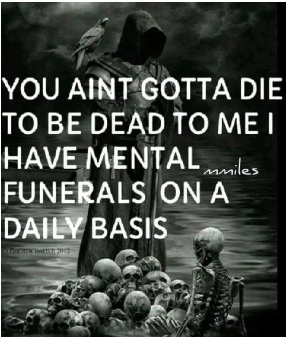tippicee11's tweet photo. #mentalfuneral #deadtome #fuckoff #fakefriends #gotohell https://t.co/wZcWXBQwCX