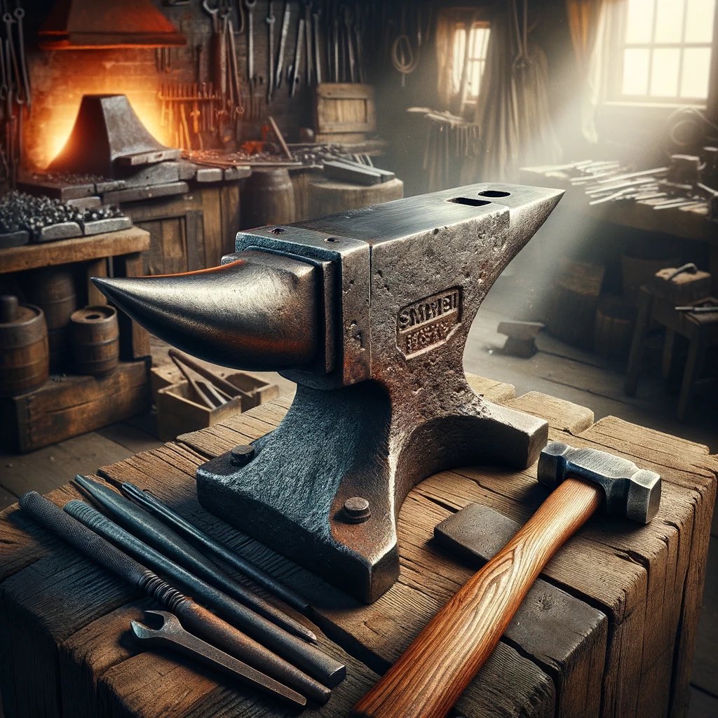 devosmos's tweet photo. Daily DALL.E 3 Art - Day 42

"Forged in Fire: The Blacksmith's Legacy"

Prompt: "Ultra-realistic image of an anvil and hammer in a blacksmith's shop, highlighting textures and ambient light.”

#AIArt #AIArtwork #dalle3art https://t.co/jMCYMaPCCh