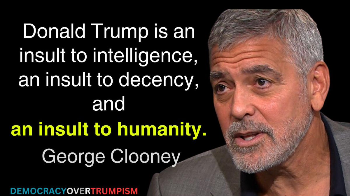 Damaan4u33's tweet image. Who agrees with George Clooney? ✋✋✋