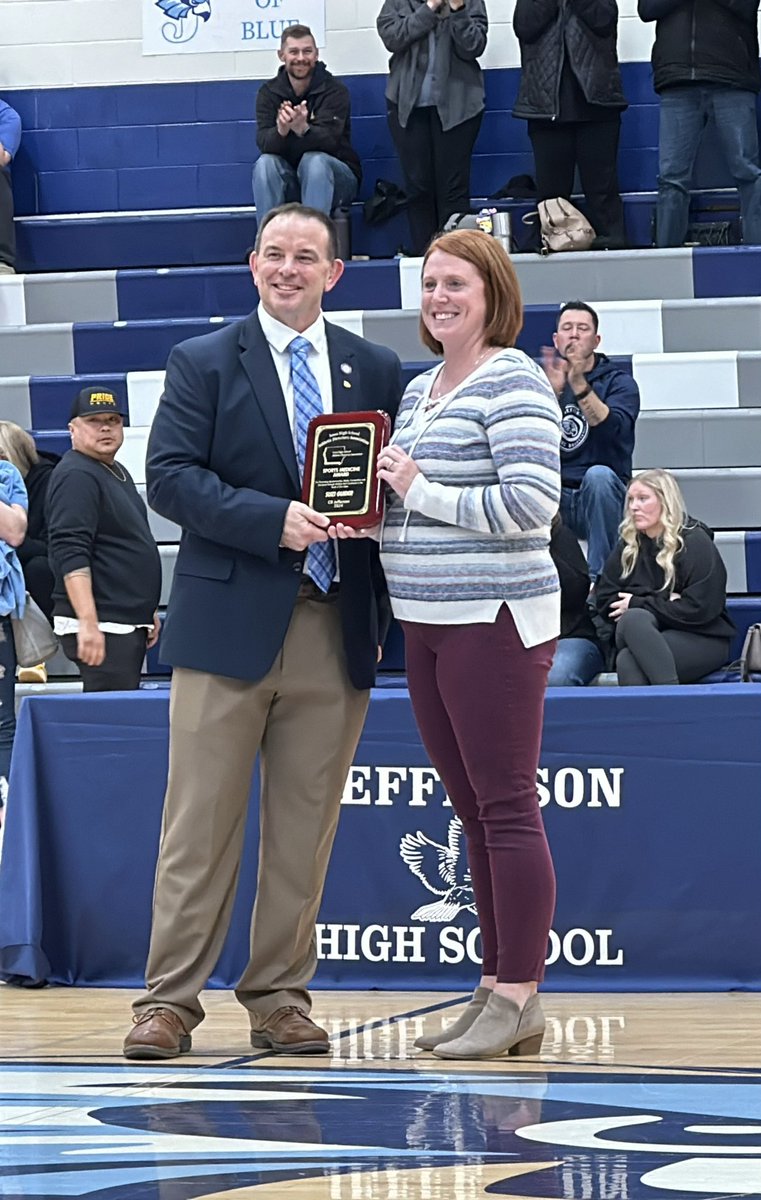 Thomas Jefferson (@crjhawks) on Twitter photo Tonight we got to present an award to the best ATC in Iowa.
Congrats to Suzi Guider on your IHSADA Sports Medicine Award. <a href="/IOWAHSADA/">IHSADA</a> Tonight we got to present an award to the best ATC in Iowa.
Congrats to Suzi Guider on your IHSADA Sports Medicine Award. <a href="/IOWAHSADA/">IHSADA</a>