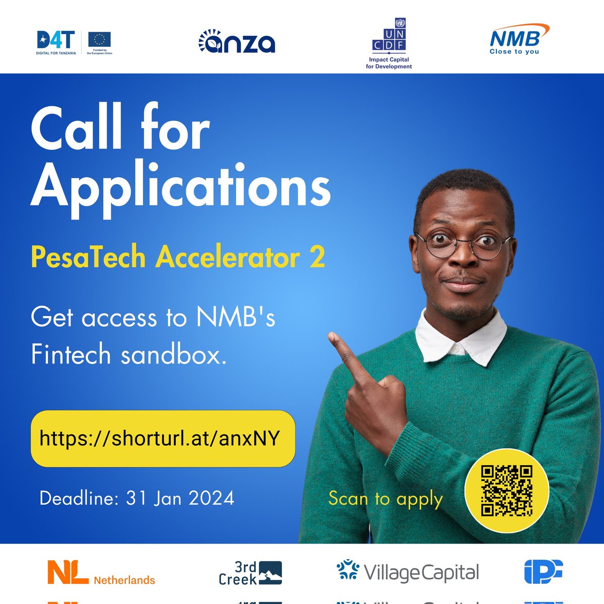 Get access to NMB Fintech sandbox. This sandbox provides developers, and start-ups with APIs, documentation and access to localized data. To apply visit pesatechafrica.com Application deadline: 31 January 2024 @EUinTZ @AnzaInt @UNCDFdigital @NMBTanzania @3rdCreekGrants