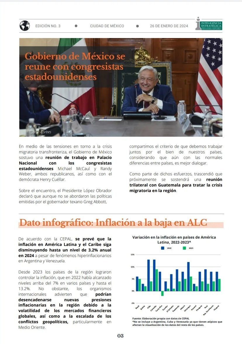 Te invitamos a leer nuestra edición semanal de #MexicoGlobal

#ComercioInternacional
#PactoVerde
#TransicionEcologica
#DerechosHumanos
#Migracion

<a href="/gemijose/">Gemi José González</a>