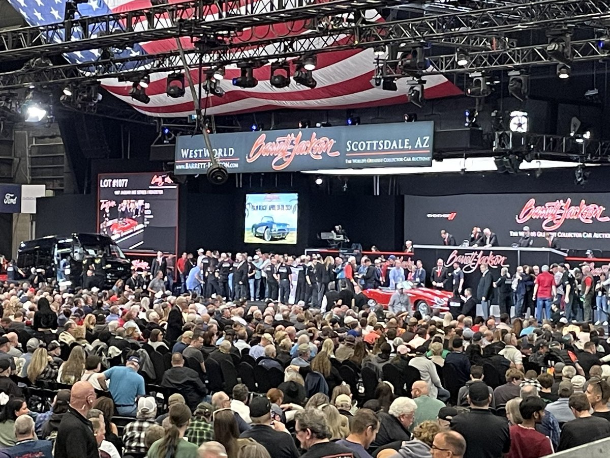 YES! I am at the <a href="/Barrett_Jackson/">Barrett-Jackson</a> it’s so great, watch all of the auctions on TV, finally at the holy grail in person!!