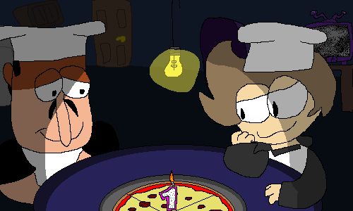 fastfoodfortres's tweet photo. Happy 1st anniversary Pizza Tower! just in time for homemade pizza night at the Spaghetti's! https://t.co/l2Vc4izi6h