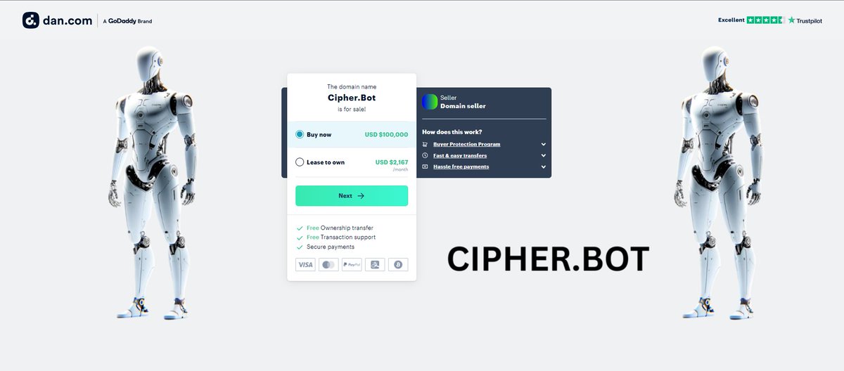 MVerseNation's tweet photo. https://t.co/VBbs0ci7ba
In love with this Name ♥️ ♥️♥️🔥🔥
#Cipher #Bot #AI #ArtificialIntelligence #DomainNameForSale #DomainForSale #Tech #CIPHERBOT https://t.co/WUY8WrebmZ
