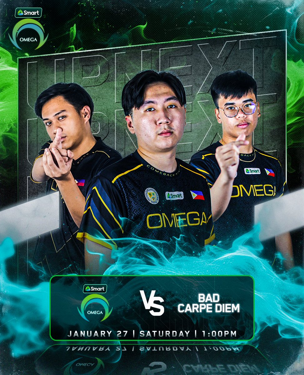 OmegaEsportsPH's tweet image. Up Next: Smart Omega vs. Bad Carpe Diem

Magsisimula na ang susunod na laban. 🤜🤛
Angkinin natin ulit ang mapa, boys! 👊🗺

📅: January 27, 2014
🕑: 1PM PHT

#OneShotOmega #PowerofSmart #LiveMoreToday #SmartOMG #SmartOmegaCODM #CODM