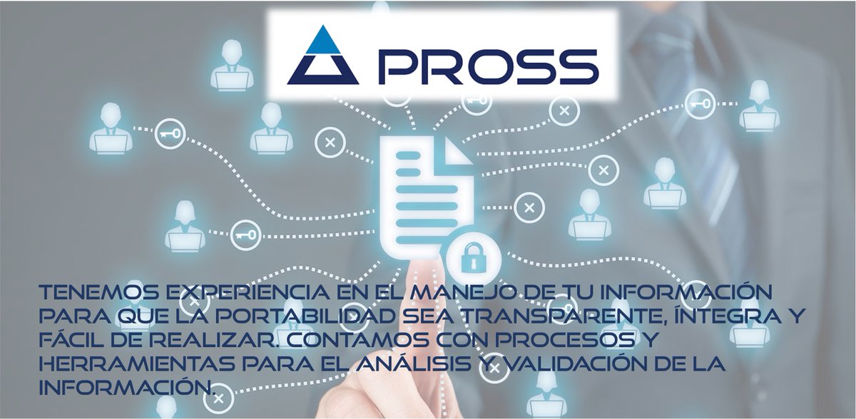ProcesosPROSS1's tweet photo. ¡En PROSS la portabilidad de los datos es simple y sencilla!
#Record Keeping #Individualización #PROSS #DatosParaElÉxito https://t.co/nDinq6BqO4