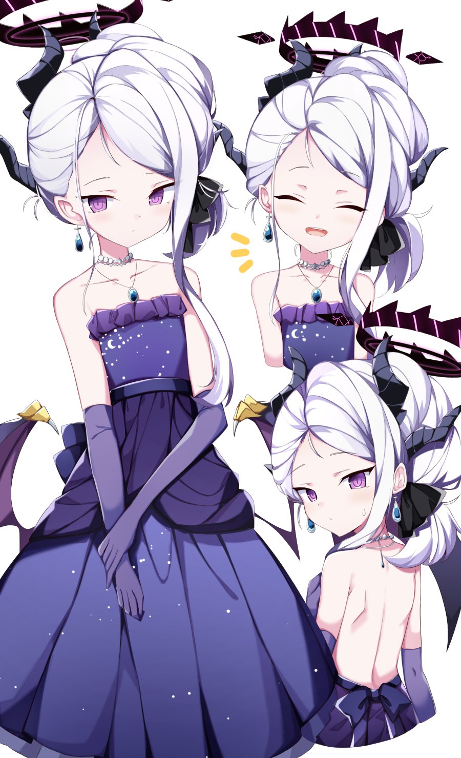 ブルアカ ヒナ（ドレス） 額装イラスト 空崎 ヒナ(ドレス) - ブルアカユティル