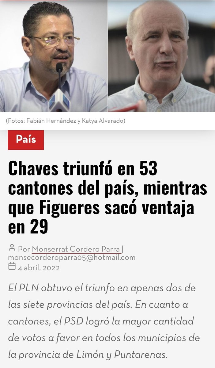Al exprecandidato <a href="/Claudioalpizar/">Claudio Alpizar Otoya</a> le pregunto.

¿Sera que sea pura "CHIRIPA" obtener la mayoría de votos en 53 cantones?

Como lo dijo usted mismo  "al <a href="/plncr/">Liberación Nacional</a> le quedaba un tiro en boca para pegar la presidencia o suicidarse"

En resumen, si ganaba <a href="/figuerescr/">José María Figueres</a> sería pura Chiripa.