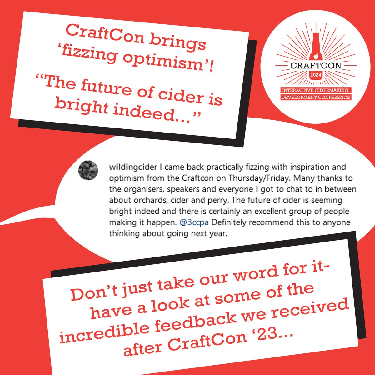 Here's just some of the fantastic feedback we recieved after last year's conference...
...and this year's conference is going to be even more amazing!!

Where: Royal Agricultural University, Cirencester
When: 5th-6th April
Tickets: craftcon.co.uk/product/craftc…