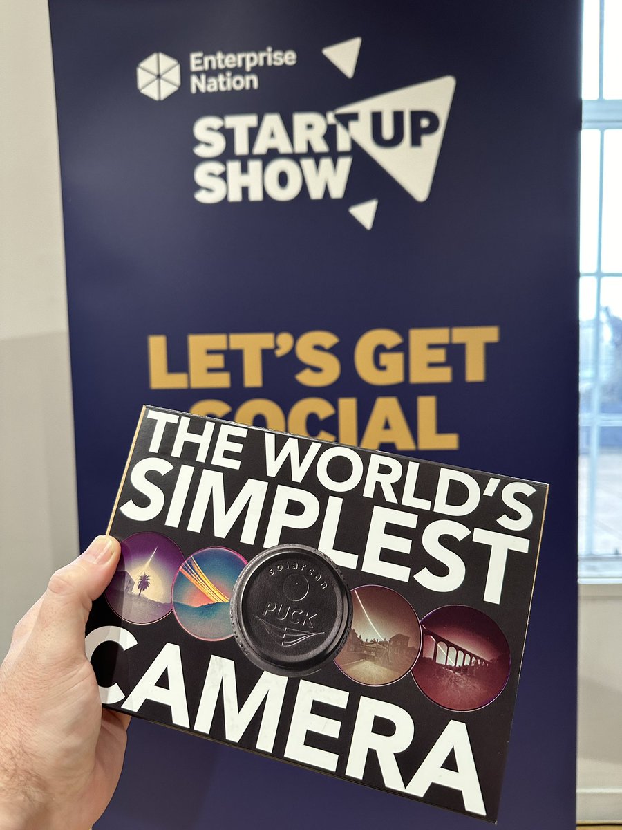 Solarcan is at the #StartUpShow in London showing off our wuuuuurld’s simplest camera