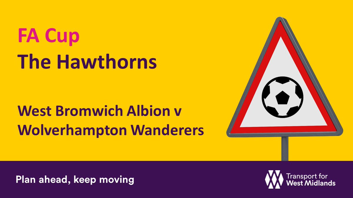 TransportForWM's tweet image. ⚽ @WBA take on @Wolves tomorrow at 11:45am

🚇 @WMmetro services to be busier than usual
🚇 Extra trams in service but may not serve all stops

🚆❌ NO TRAINS between #Wolverhampton &amp;amp; #NewStreet due to planned engineering work.

ℹ️ orlo.uk/c1MZL

@WolvesHelp