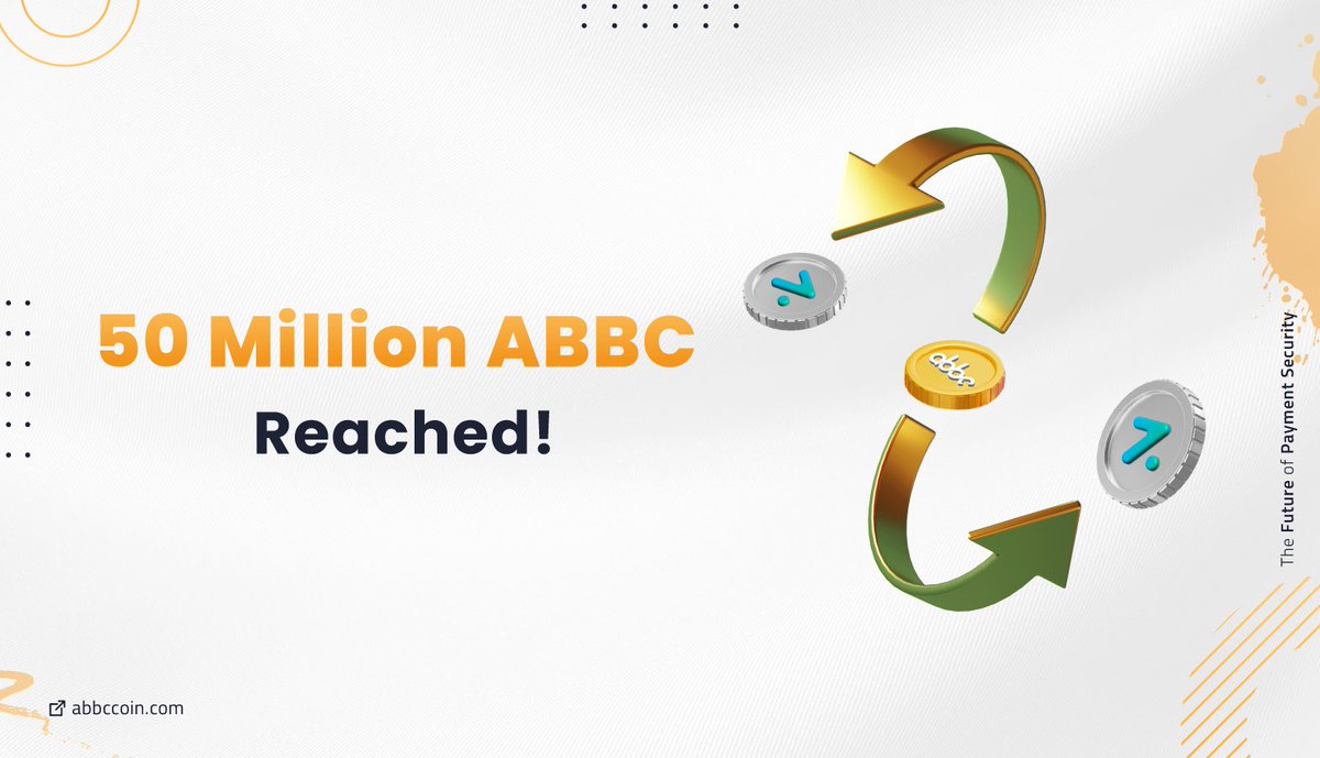 5️⃣0️⃣ million $ABBC exchanged for $ZENT in less than a week! WOW!

The excitement is contagious. Kudos to all contributors! 

🔔To know more about the processes, please check the user manual: zentu.com/genesis-manual…
 
#ABBCFoundation #NetworkGenesisAllocation #Announcement