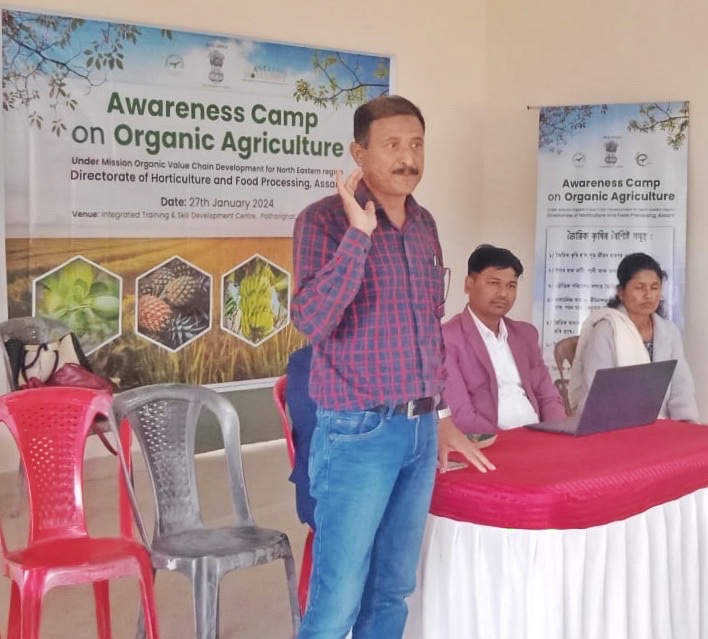 View of Awareness Camp on Organic Agriculture held on 27.1.25 at Patharighat, Darrang. Several farmers were attended in camp & learned about different issues of Organic Certification under Participatory Guarantee System. @NCONFGZB @agri_assam @mowsamhazarika1