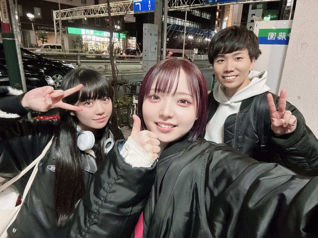 #超競演 
今日は 2つとも最終リハでした😤🤝🏻

明日が楽しみだー！！！！
明日に備えて髪の毛が紫色になりました😇気合い💪🔥