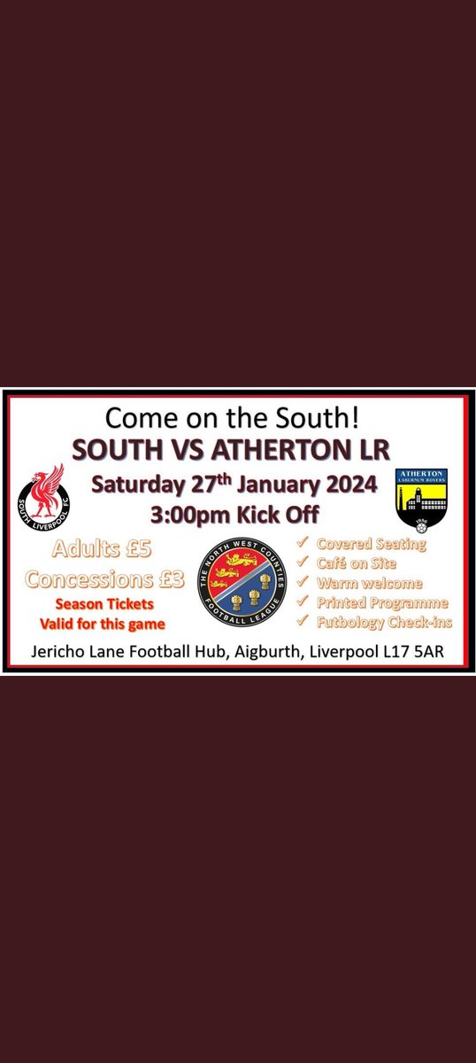 Big game today 2nd v 3rd...come and show us some support semi pro football down the South end of the city COTS ⚪️ ⚫️ 🔴