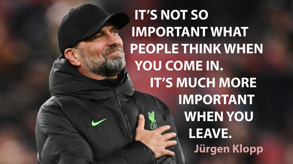 Jurgen Klopp's announcement of his departure from Liverpool at the end of the season is a MASTERCLASS in knowing when to say GOODBYE! As a leader, it's crucial to recognize the perfect timing for your exit. Klopp's tenure was marked by transformation, trophies, and an undeniable