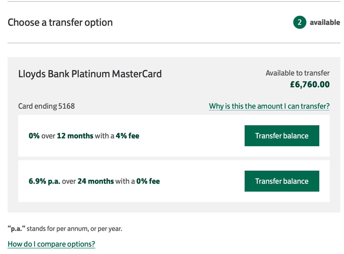 TRICK Question:

Which one is more expensive👇🏾

Full answer available on telegram, link in bio.

#financialeducation #creditcard #lloydsbank #creditoffers #opm