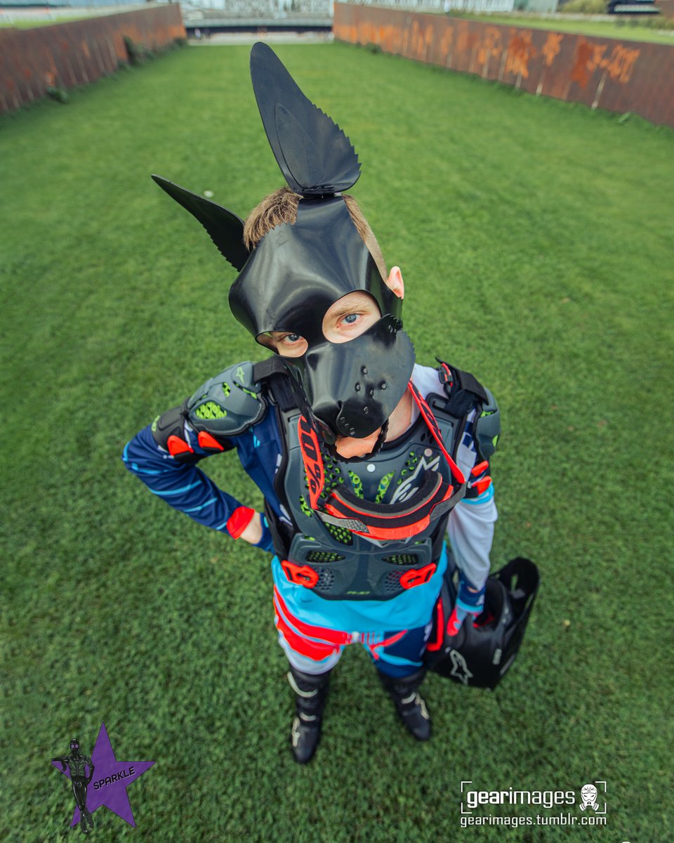 What are you looking at? Never seen a biker pup before?🐶

📸 by <a href="/GEARimages/">GEARimages | NFC 2023</a>

#mxgear #motocrossgear #bikerpup #fetish #gear