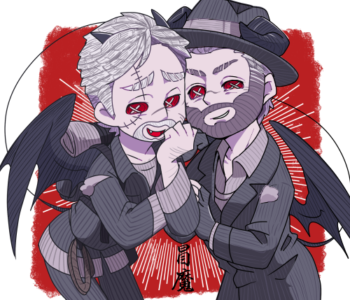 「没の裏面冒魔アクマ 」|東雲あけぼの丸のイラスト