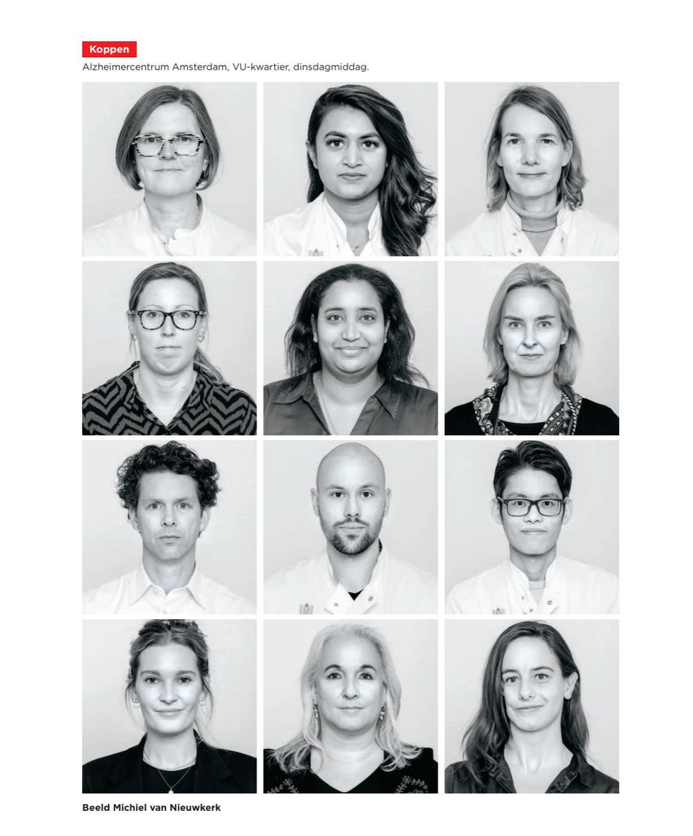 Found my mugshot alongside 11 @AlzheimerAms colleagues in this morning’s edition of the Dutch newspaper @parool!