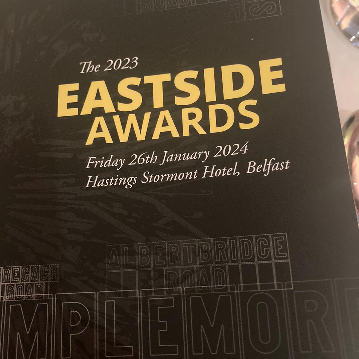 𝗖𝗼𝗺𝗺𝘂𝗻𝗶𝘁𝘆 𝗜𝗺𝗽𝗮𝗰𝘁 𝗔𝘄𝗮𝗿𝗱 🤝 We're delighted the Glentoran Social Partnership have been recognised at last night's Eastside Awards, in association with the George Best City Airport, as the winners of the “Community Impact Award”