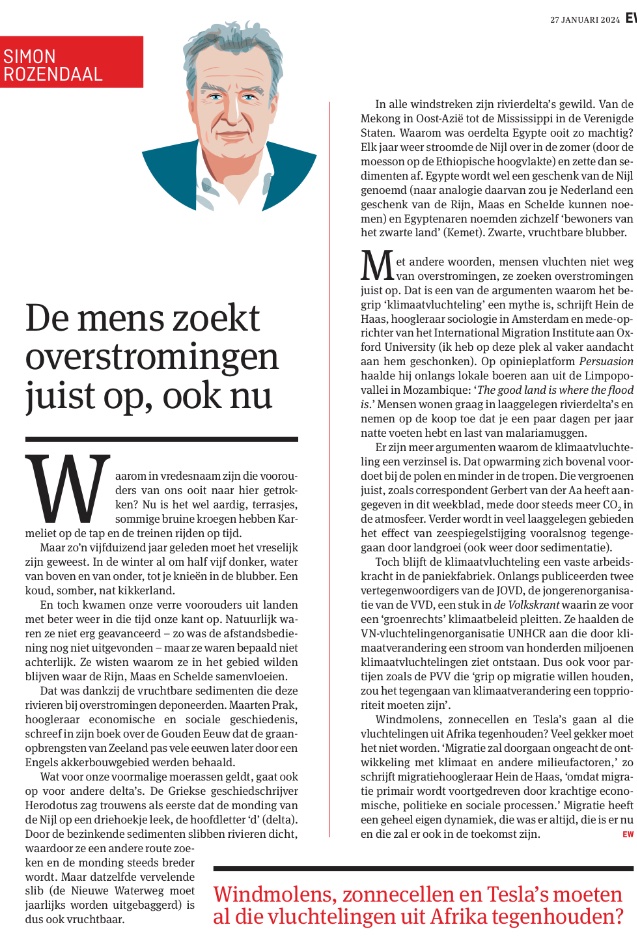 De ‘klimaatvluchteling’ is een verzinsel van linkse NGO’s. Om bij de budgetten te kunnen die van ontwikkelingshulp verschuiven naar ‘het klimaat’👇