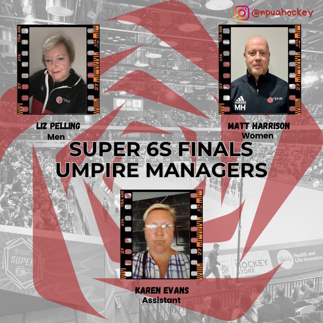 Introducing our Umpire Managers for the @EnglandHockey Super 6s!