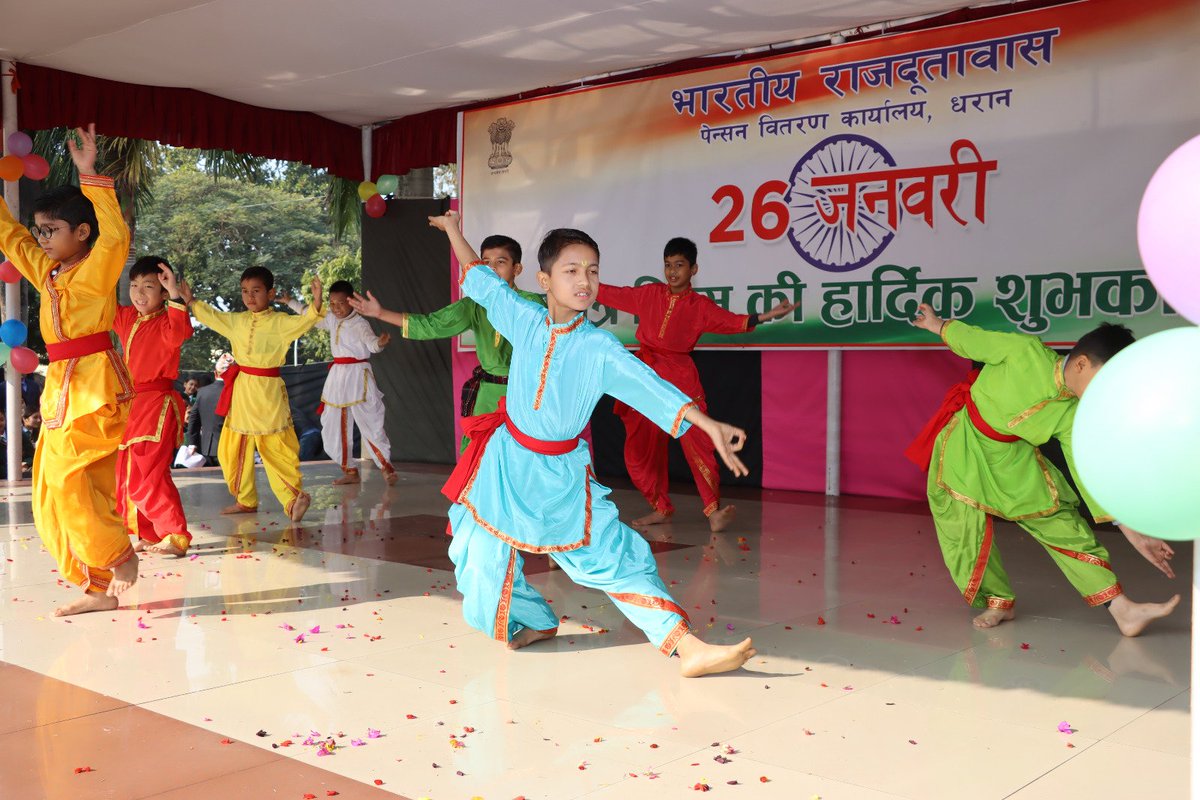 IndiaInNepal's tweet image. #EmbassyofIndia PPO Dharan @IndiainNepal celebrated #RepublicDay alongwith Veer Naris, BhuPuus &amp;amp; their next of kins and local Indian community  with full zeal and enthusiasm.

#IndiaNepalFriendship
#RepublicDay2024
@MEAIndia

@adgpi
@mygovindia