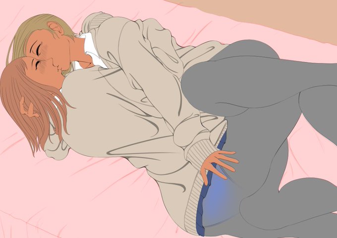 次に描く絵。体調悪くてキツイ状態で思いついたのがストッキング足がスリスリ絡んでるのエロいよなであった。 