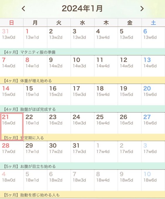 1/21に安定期に入りました(o^^o)  今後の妊娠の経過は ブログ いちごめるへん*  https://t.co/aDwFqdILCl  にて更新していきます😊  出産予定日は7/7になります☀️ 暖かく見守って頂けたら嬉しいです☺️<a href="/tag/%E6%97%A5%E7%AB%8B%E5%8F%B0%E3%81%AE%E6%A1%9C"class="tags"><span>#日立台の桜</span></a>