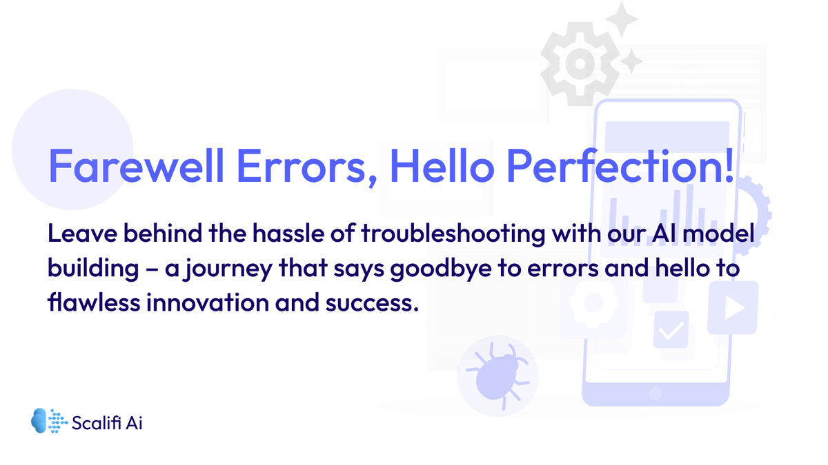 scalifiai's tweet image. Attain unmatched precision in AI endeavors with Scalifi Ai! Advanced error detection ensures robust, efficient models.
Build confidently at scalifiai.com.
#ErrorResolution #AI #MachineLearning #ScalifiAi